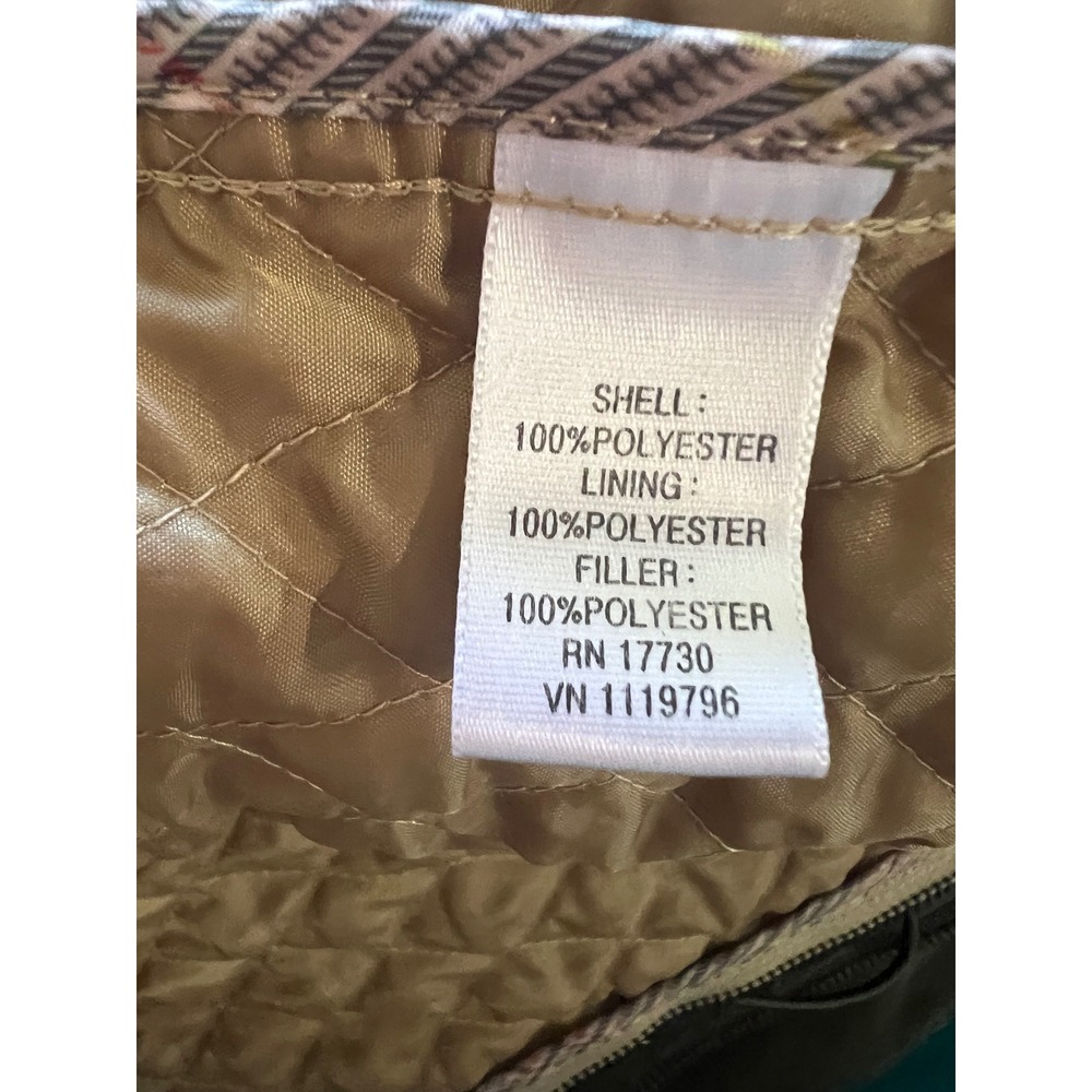 Merona Womens XL Tan Beige Quilted Barn Jacket Full Zip Lightweight Equestrian - Picture 6 of 6